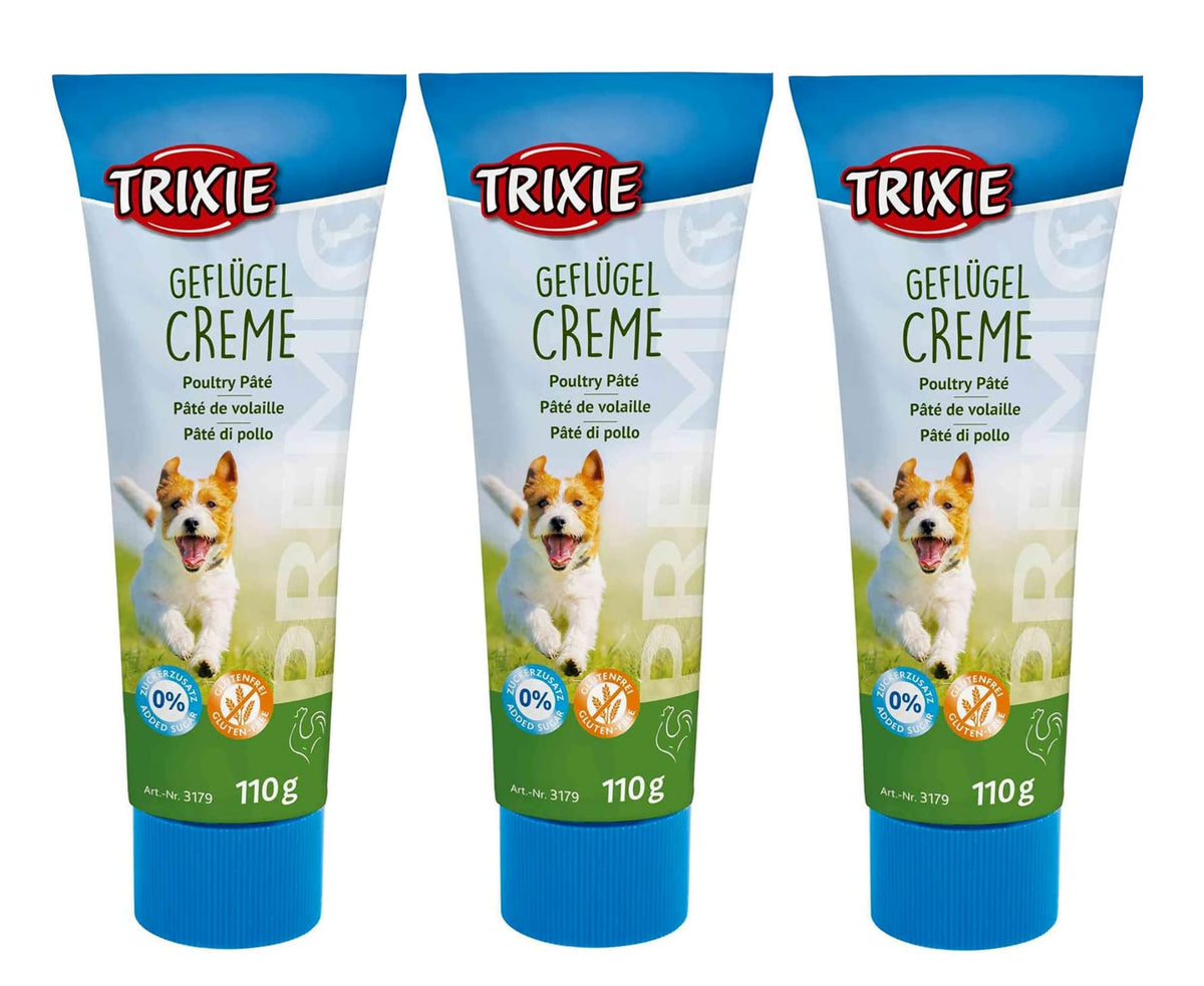 3 PACK TRIXIE PREMIO PASTE POULTRY PATE DOG TREAT PASTE DELICIOUS SNACK 110G