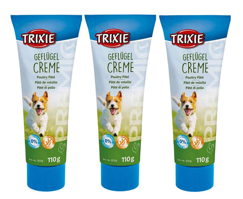 3 PACK TRIXIE PREMIO PASTE POULTRY PATE DOG TREAT PASTE DELICIOUS SNACK 110G