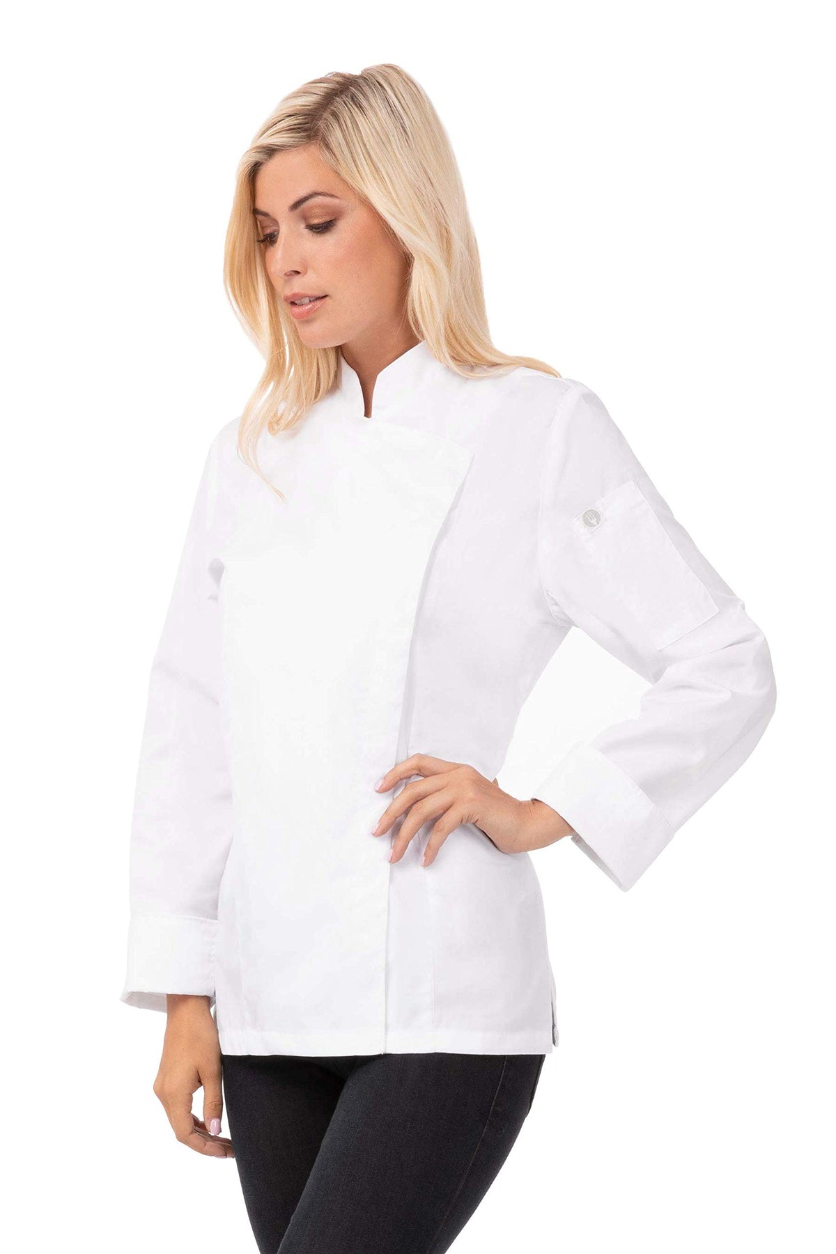 Chef Works Women's Lansing Chef Coat Jackets, White, S