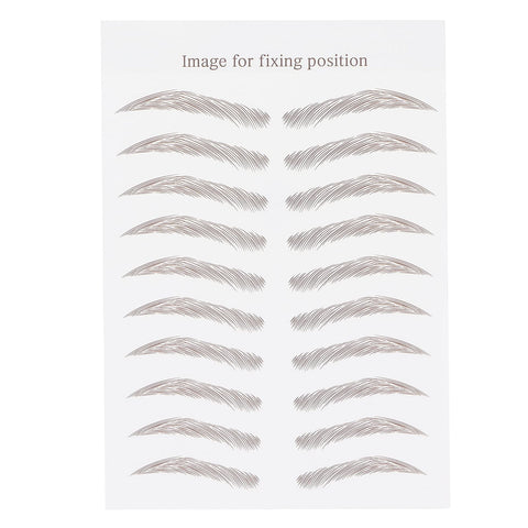 6D Eyebrow Tattoo Sticker Professional Waterproof Eyebrow Transfer Sticker Eyebrow Makeup Tool for Women and Girls (Brown)(BROWN-07)