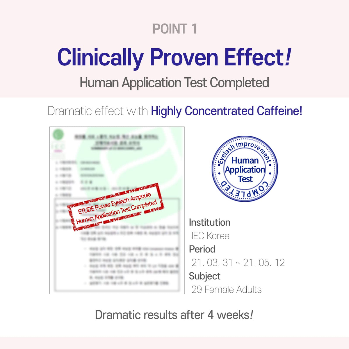 ETUDE Power Eyelash Ampoule 6g (0.21 fl.oz) | Easy and Comfortable Daily Eyelashes Serum | Eyelash Growth Enhancer with Natural Growth Peptides for Long, Thick Lashes | K-beauty