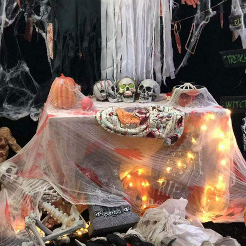 PRETYZOOM 2pcs Table Cloth Tablecloths Party Tablecloth Halloween Table Covers Dining Room Table Decor Guaze Halloween Tablecloth Printed Tablecloth Party Table Covers Props Decorate Make up
