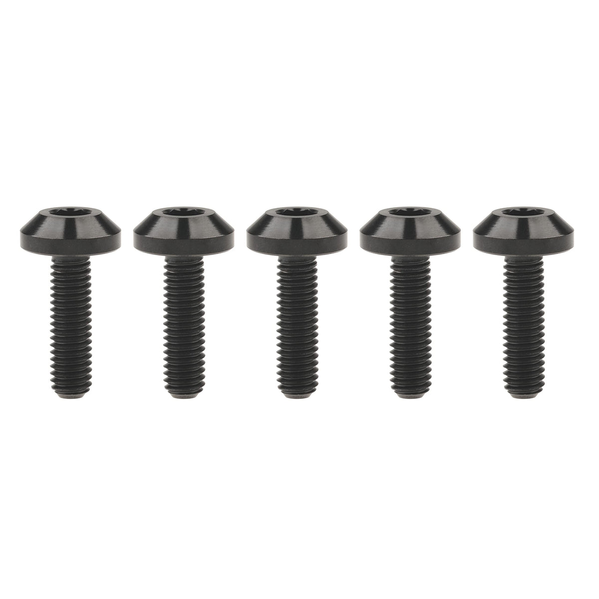 Wanyifa Titanium M6 x12 15 20 25 30 35mm Bolt Screw for Bicycle Motorcycle Disk Brake Bolt pack of 5 (M6x20mm, Black)