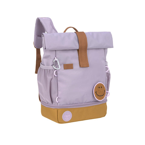 LÃ„SSIG Nursery Backpack Children's Backpack Rolltop with Chest Strap Water-Repellent 11 Litres/Mini Rolltop Backpack, fliederfarben, standard size, Modern