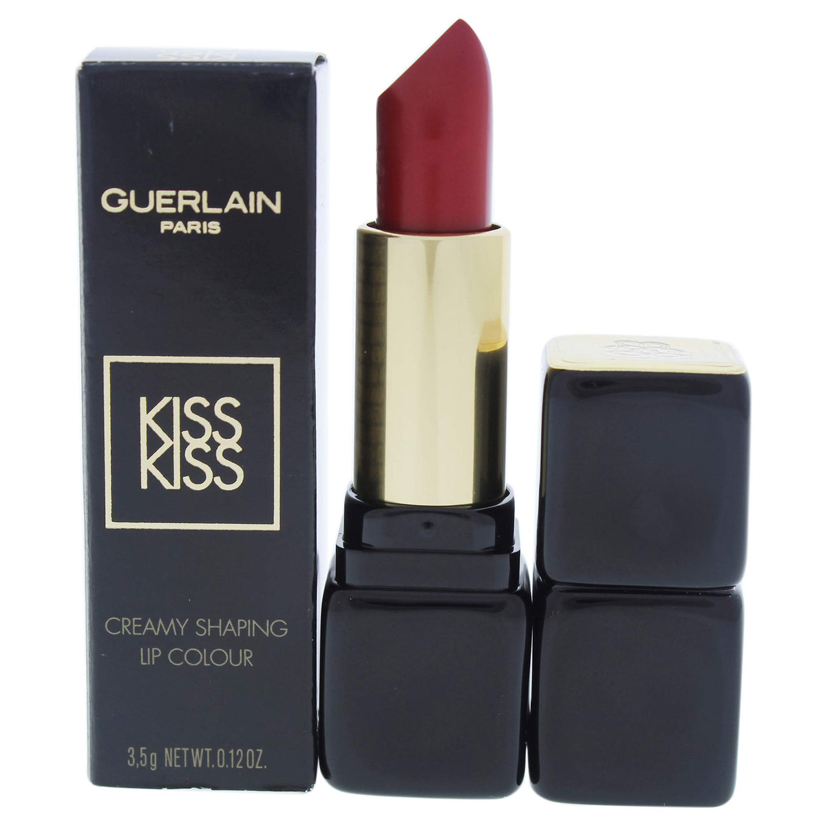 Guerlain Kiss-Kiss Shaping Cream Lip Color Lipstick for Women, No. 321 Red Passion, 0.12 Ounce