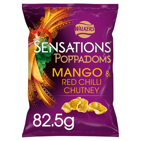 Sensations Poppadoms, Mango and Red Chilli Chutney, 82.5 g