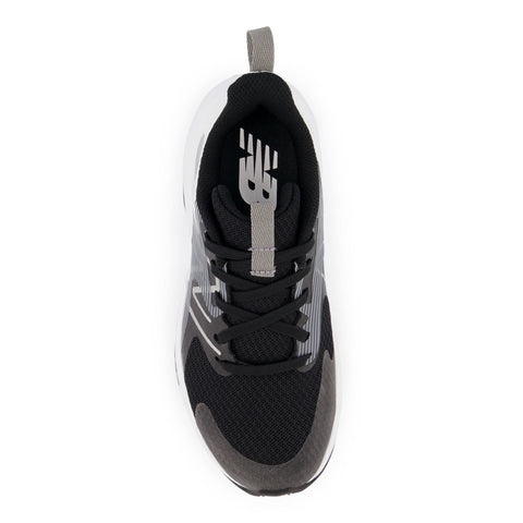 New Balance Kid's Rave Run V2 Lace-up Sneaker, Black/White, 2 Little Kid