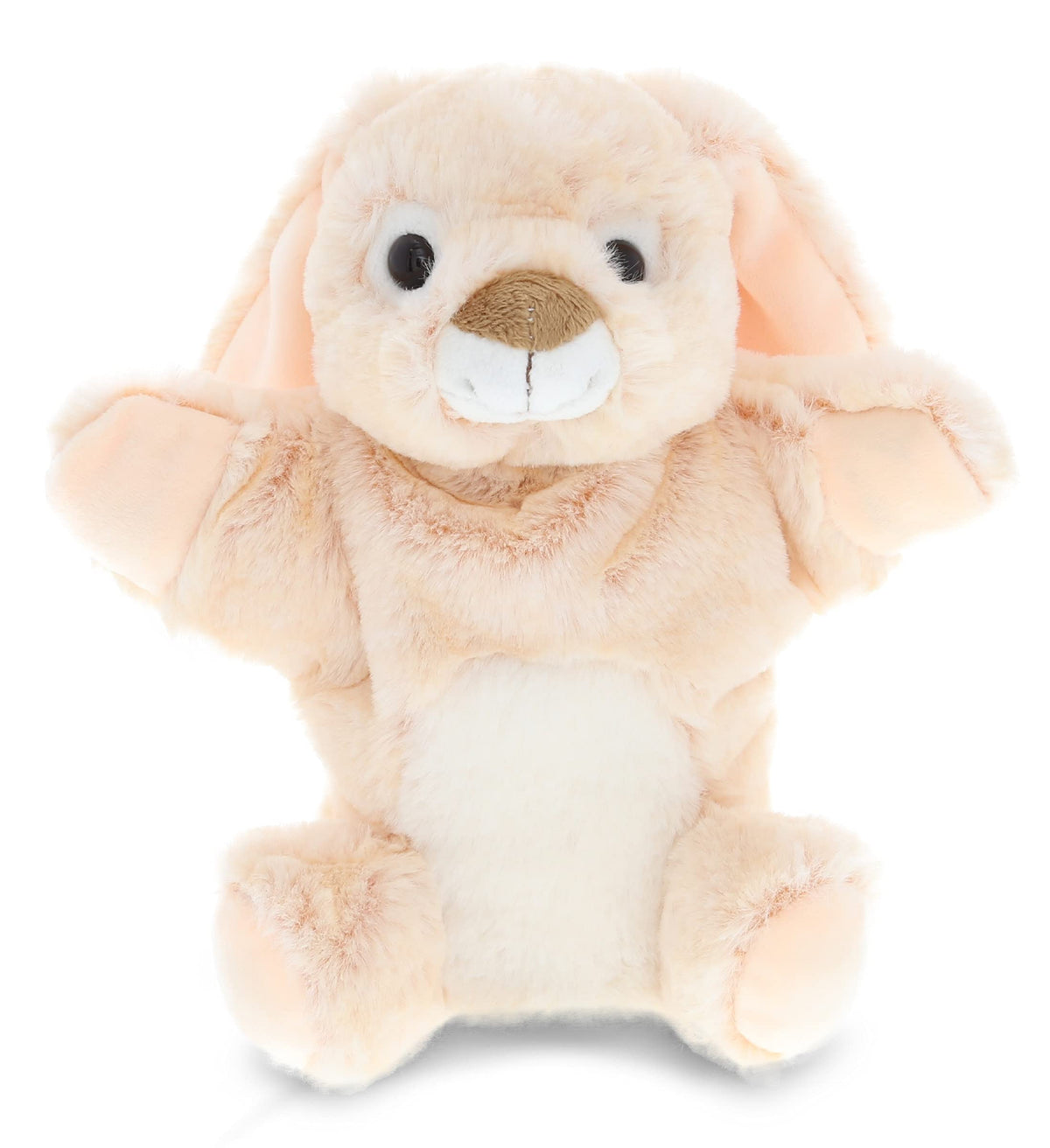 DolliBu Rabbit Plush Hand Puppet For Kids - Soft Plush Stuffed Animal Hand Puppet Toy for Puppet Show Games & Puppet Theaters for Kids Adult's Cute Puppets Educational Toy to Teach Children & Toddlers