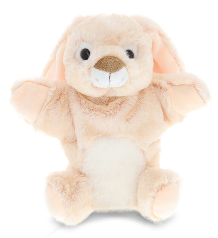 DolliBu Rabbit Plush Hand Puppet For Kids - Soft Plush Stuffed Animal Hand Puppet Toy for Puppet Show Games & Puppet Theaters for Kids Adult's Cute Puppets Educational Toy to Teach Children & Toddlers