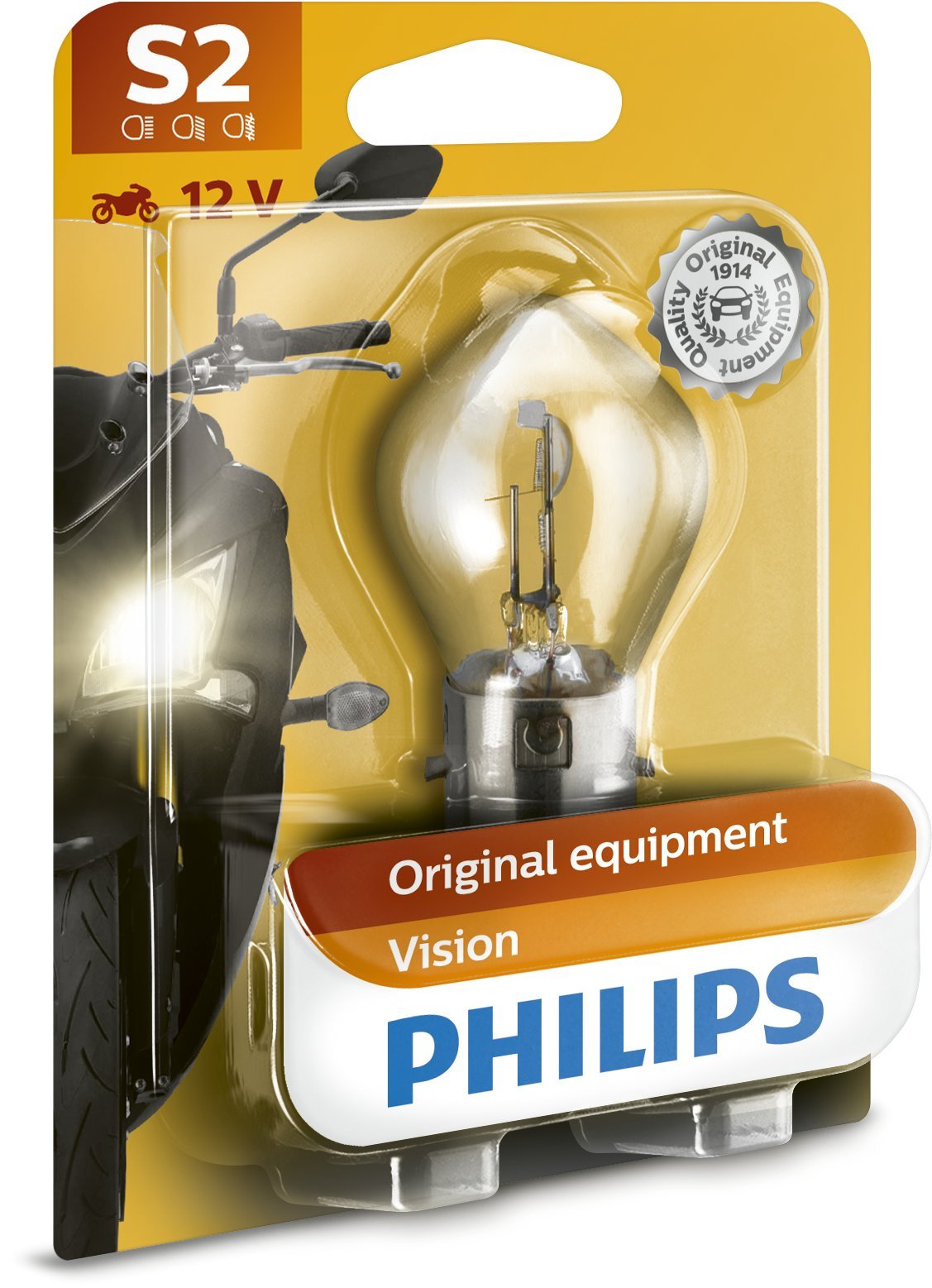 Philips S2 12728BW Headlight Bulb Single in Blister Pack