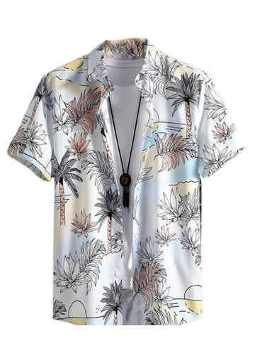DHRUVI TRENDZ Regular Fit Summer Shirts for Men (DT-MS-6066_, White1, XXL