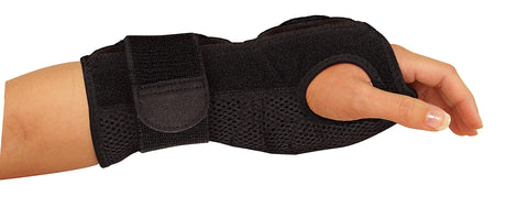 MUELLER Sports Medicine Adjustable Night Support Wrist Brace, For Sleeping, Arm Compression worn Left or Right For Men and Women, Black, One Size Fits Most