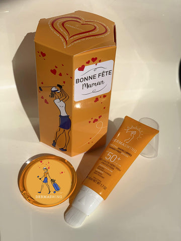 DERMASWING, Mothers Day Gift Box 1 x Dermaswing Brush Tube 50 ml + 1 x Bag Mirror