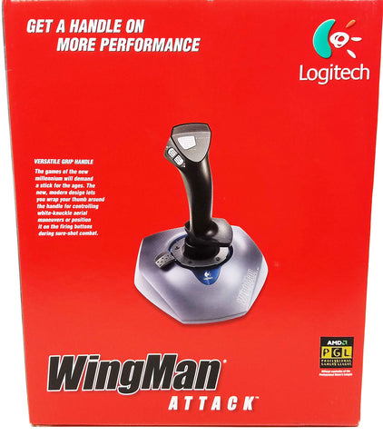 Logitech Wingman Attack Joystick Controller Model# Mn:jy811 Part # Pn 863166000 (Parellel Port Version for Older Laptops or Desktops)( Has 15pins for Parellel Connection)(for Collectors and