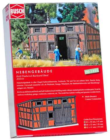 Busch 1455 Backyard Annex Building HO Structure Scale Model Structure