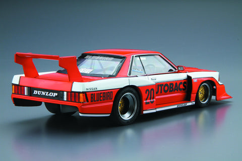 Aoshima 1/24 Model Car No.24 Nissan KY910 Bluebird Super Silhouette '83 Model Kit(Japan Import)