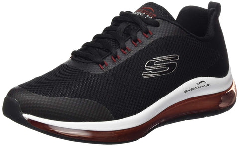 Skechers Men's Skech-AIR Element 2.0 Trainers, Blue Black Mesh Red Synthetic Trim BKRD, 7.5