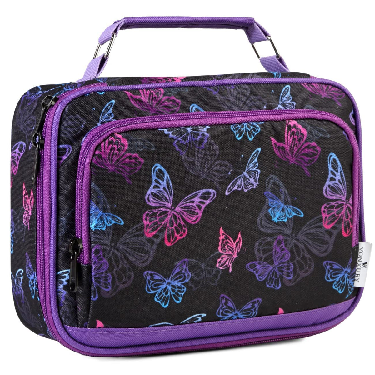 Pencil Case, VONXURY Large Capacity Pencil Pouch Holder Portable Pen Organizer with 2 Detachable Layers 57 Slots Multiple Zipper Bag for School Office College