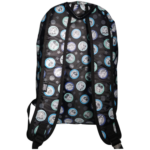 DISNEY Mickey Mouse All-Over Mickey & Friends Print Grey Kids Backpack, 41 cm, 20 liters, Blue