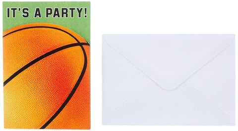 Basketball Fan Folded Party Invitations