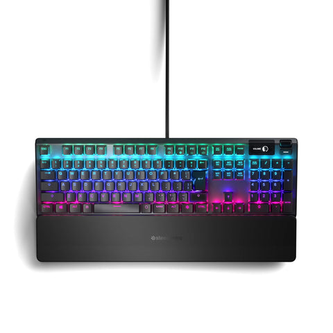 SteelSeries 64537 SteelSeries Apex 5 JP Gaming Keyboard, Japanese Layout, Hybrid Mechanical Switch, Organic EL Display