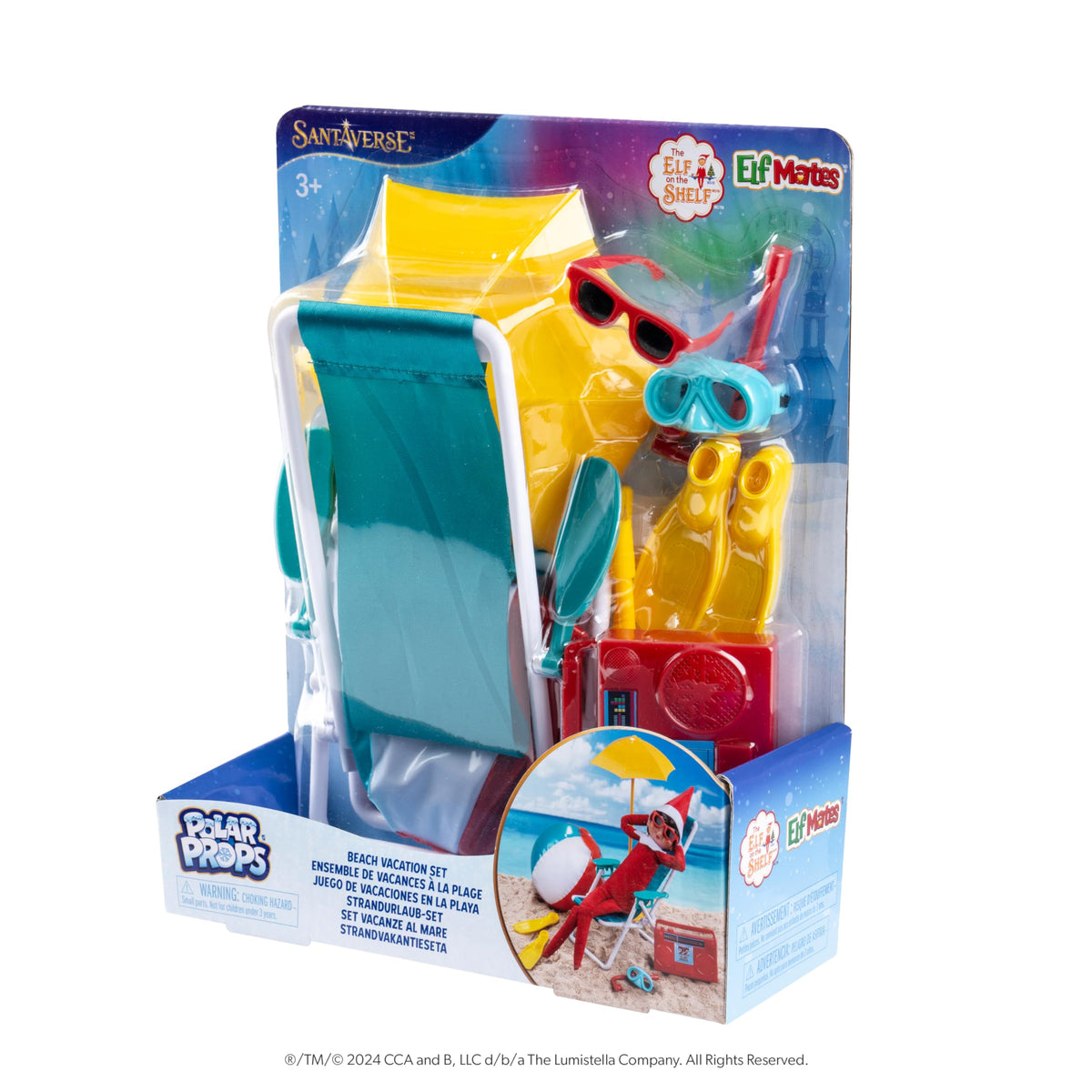 Cefa Toys 00339 Elf On The Shelf Beach Set, Multi-Coloured