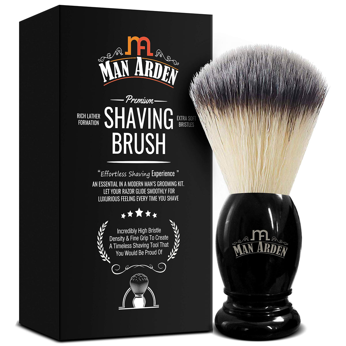 Man Arden Premium Shaving Brush with Extra Soft Bristles