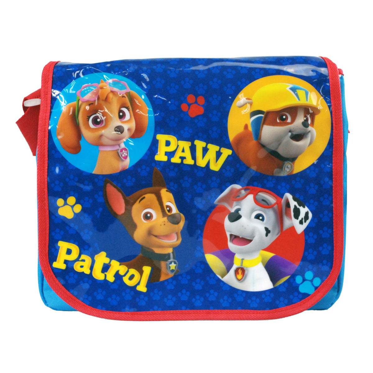 Kids Childrens Disney Pixar Nickelodeon TV Film Character Messenger Satchel Backpack Bags (Paw Patrol)