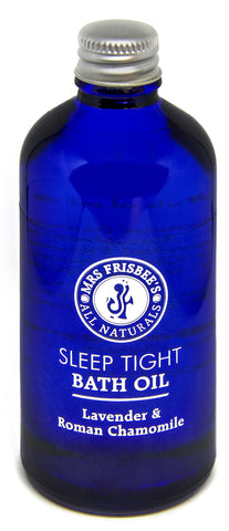 Sleep Tight Aromatherapy Bath Oil / Made with Lavender and Roman Chamomile Pure Essential Oils, Pure Essential Oils, Pure Cold Pressed Oils of Jojoba Seed Oil, Sunflower Seed Oil and Natural Vitamin E / Handmade / Natural / Vegan / Cruelty Free (100ml)
