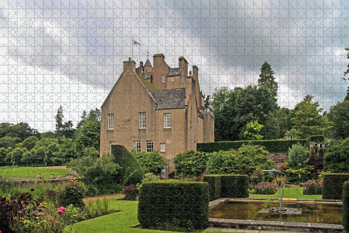 Jigsaw Puzzle for Adults UK England Banchory Crathes Castle Puzzle 1000 Piece Wooden Travel Souvenir