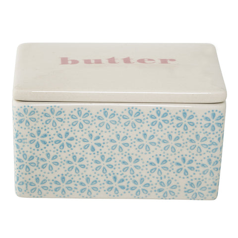 Bloomingville A21106507 Blue Ceramic Patrizia Butter Box