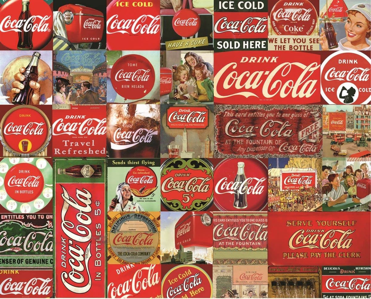 Springbok's 1000 Piece Jigsaw Puzzle Coca-Cola It's The Real Thing - Made in USA