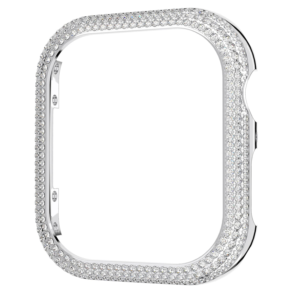 Swarovski Sparkling Case Compatible with Apple WatchÂ®, Silver Tone