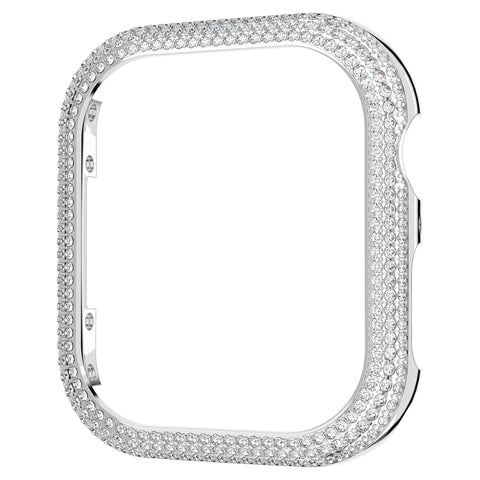 Swarovski Sparkling Case Compatible with Apple WatchÂ®, Silver Tone
