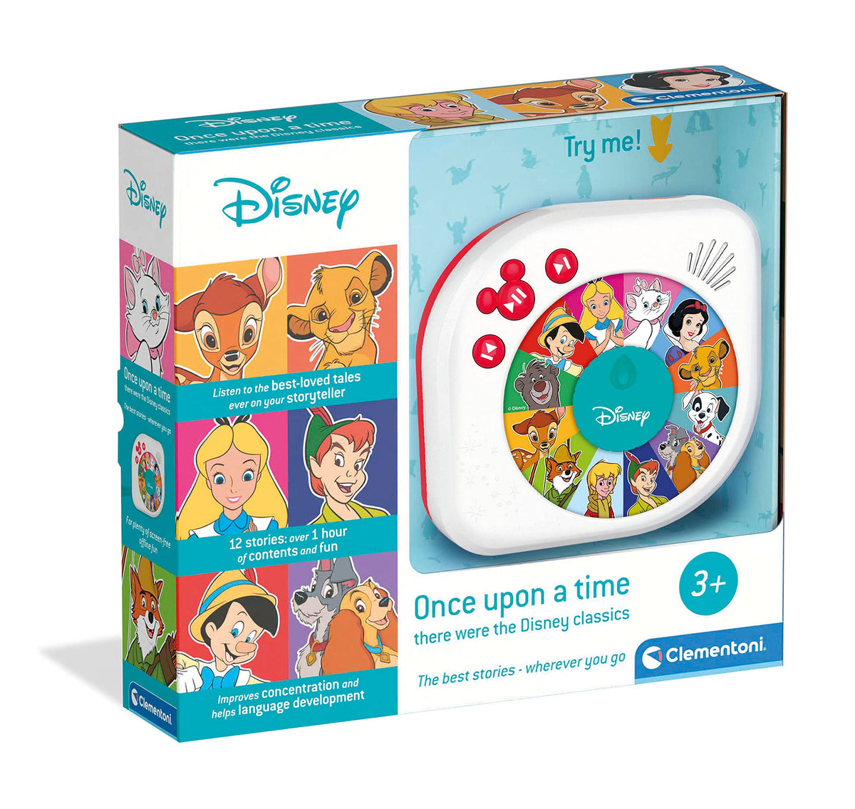 Clementoni- Once Upon a Time Disney Storyteller - 6 Classic Tales & Fun Sounds! (18+ Months)