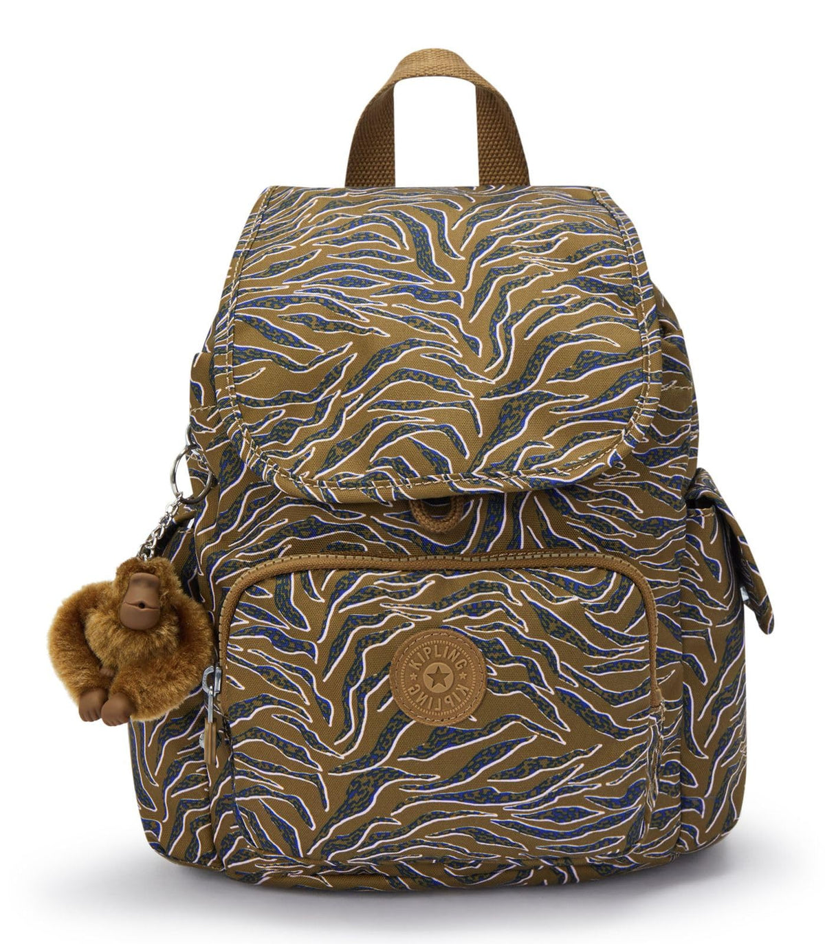 Kipling City Pack Mini, Small Backpack, 14 x 80 x 38 cm, Undersea Leaves (Green)
