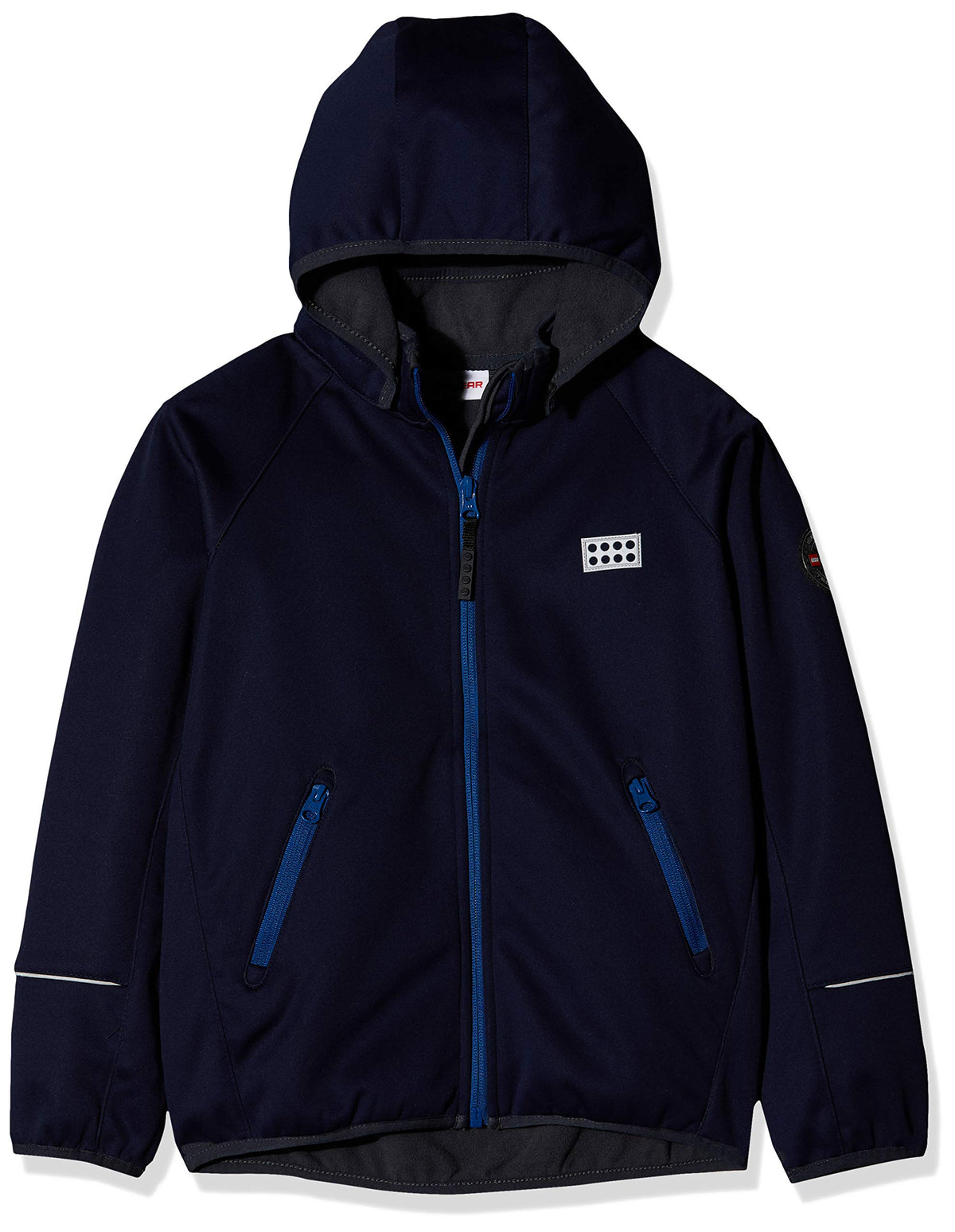 LEGO Wear Kids Softshell Jacket with Detachable Hood, Dark Navy, 14 Years