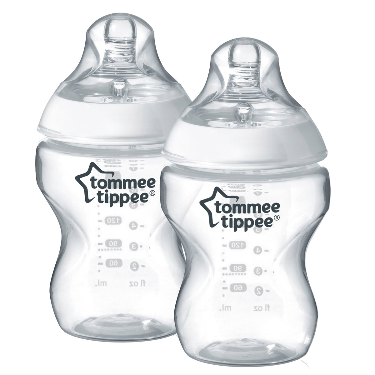 Tommee Tippee Closer to Nature Feeding Bottles Slow Flow 0m+, 2 each