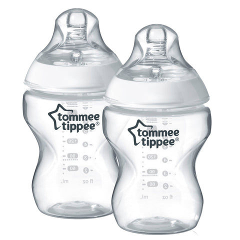 Tommee Tippee Closer to Nature Feeding Bottles Slow Flow 0m+, 2 each