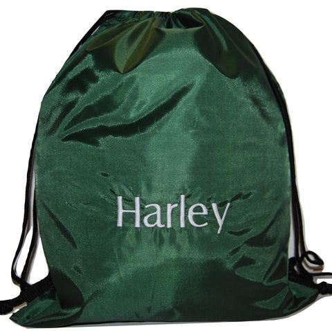Bottle Green Drawstring Bag