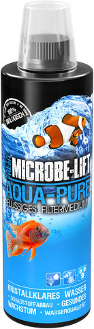 MICROBE-LIFTÂ® - Aqua Pure | Liquid water conditioner with 100% biological bacteria | For saltwater and freshwater aquarium | Content: 473ml