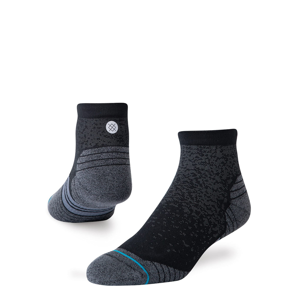 Stance Quarter Sock - Run - Feel 360 x Infiknit (Black, Small)