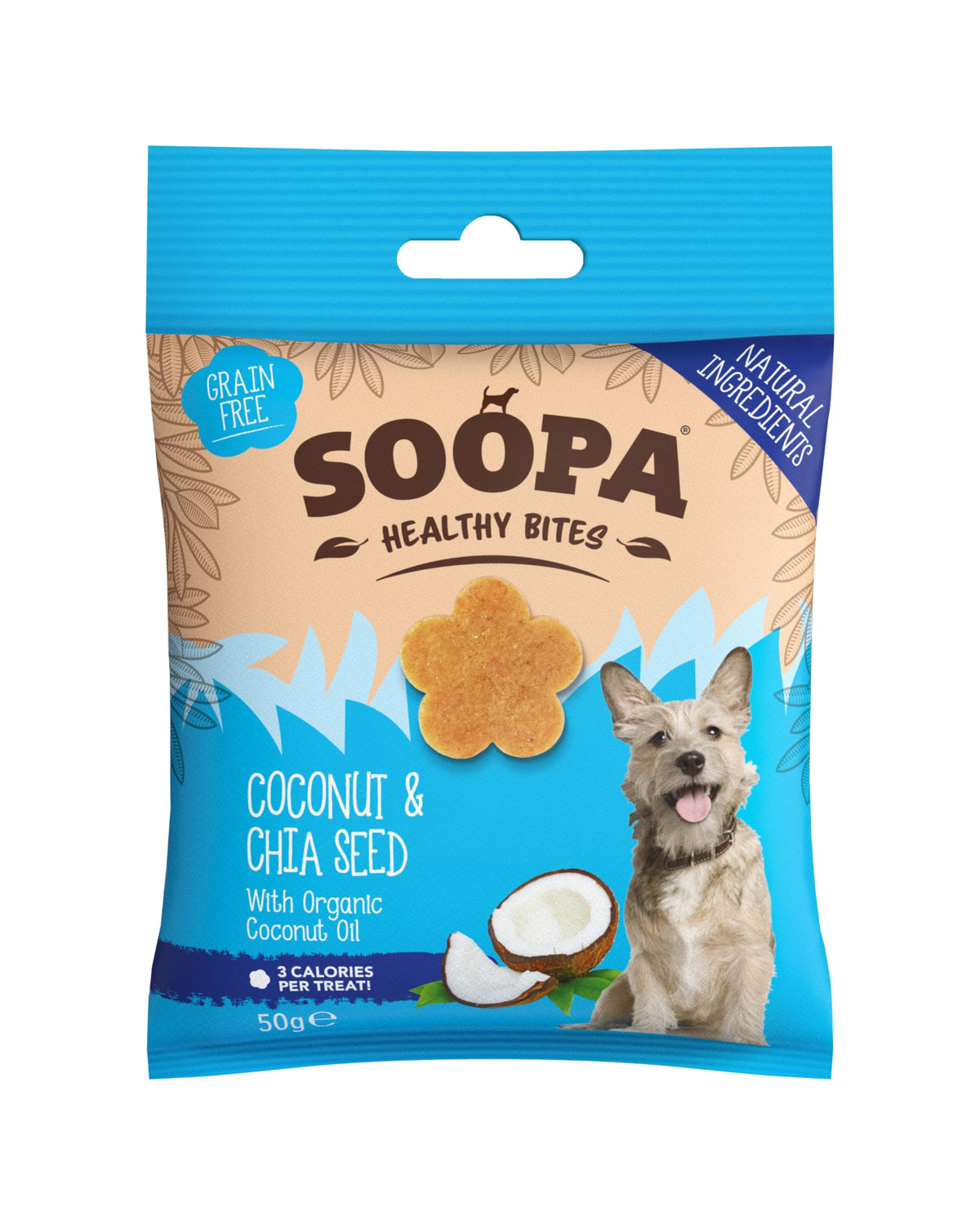 Soopa Coconut & Chia Seed Healthy Bites, 50 g (Pack of 1)