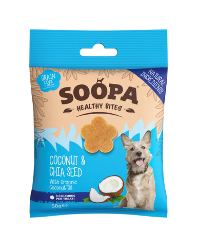 Soopa Coconut & Chia Seed Healthy Bites, 50 g (Pack of 1)