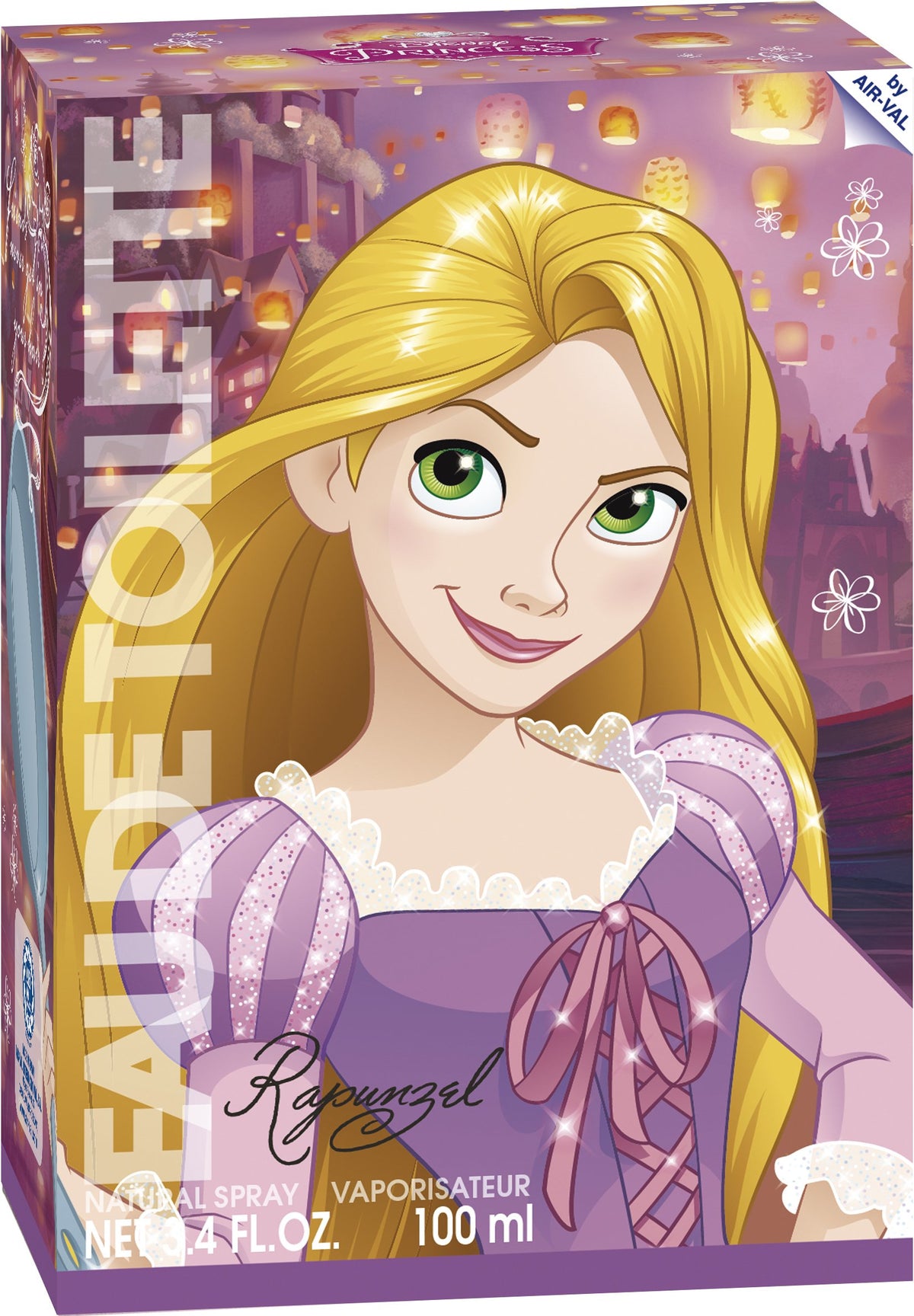 Air-Val Disney Princess Rapunzel Kinder-ParfÃƒÆ’Ã†â€™Ãƒâ€ Ã¢â‚¬â„¢ÃƒÆ’Ã¢â‚¬Å¡Ãƒâ€šÃ‚Â¼m im Glasflakon mit KrÃƒÆ’Ã†â€™Ãƒâ€ Ã¢â‚¬â„¢ÃƒÆ’Ã¢â‚¬Å¡Ãƒâ€šÃ‚Â¶nchen-Verschluss, 1er Pack (1x100ml)