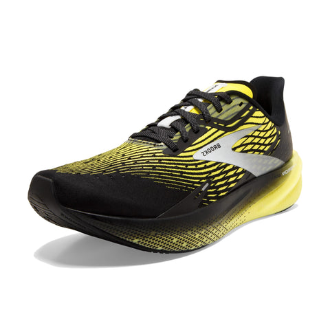 Brooks MenÃ¢â‚¬â„¢s Hyperion Max Neutral Running Shoe - Black/Blazing Yellow/White - 14 Medium