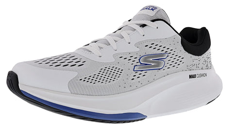 SKECHERS Men's Go Walk Max Walker-Augustus Sneaker, White/Black, 14