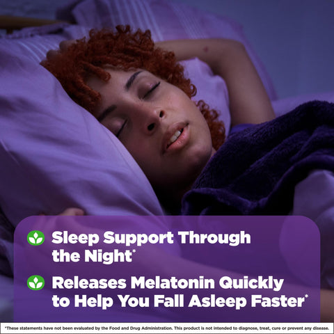 Natrol Advanced Sleep Melatonin Tablets, Maximum Strength, 60 Count, Pack of 5