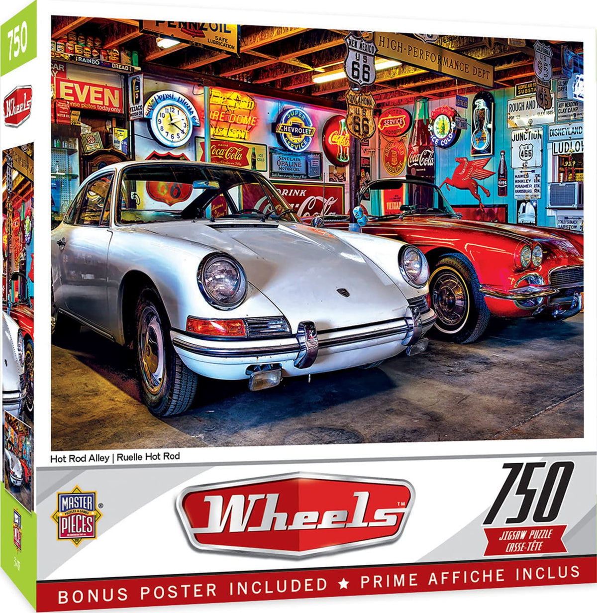 MasterPieces 750 Piece Jigsaw Puzzle for Adults and Family - Hot Rod Alley - 18"x24"
