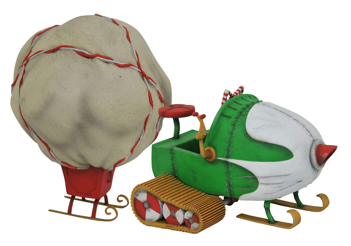 DIAMOND SELECT TOYS The Nightmare Before Christmas: Snowmobile Jack Skellington Action Figure, Multicolor